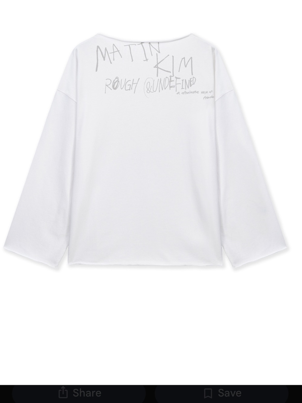 ' White Graphic Long-Sleeve Tee